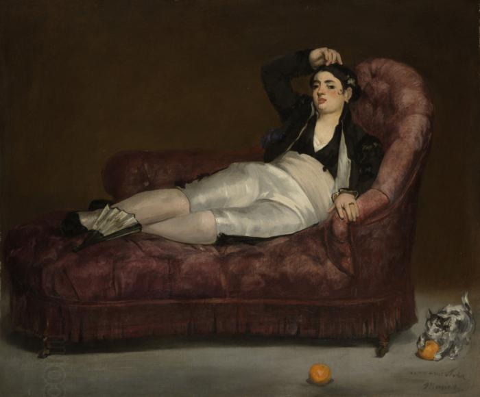 Edouard Manet Young Woman Reclining in Spanish Costume China oil painting art
